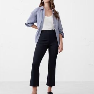 Banana Republic Navy Bootcut Cropped Pants